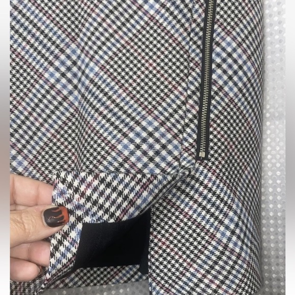 White House Black Market Multi Colored Plaid Short Pencil Skirt Women’s … - Picture 4 of 9
